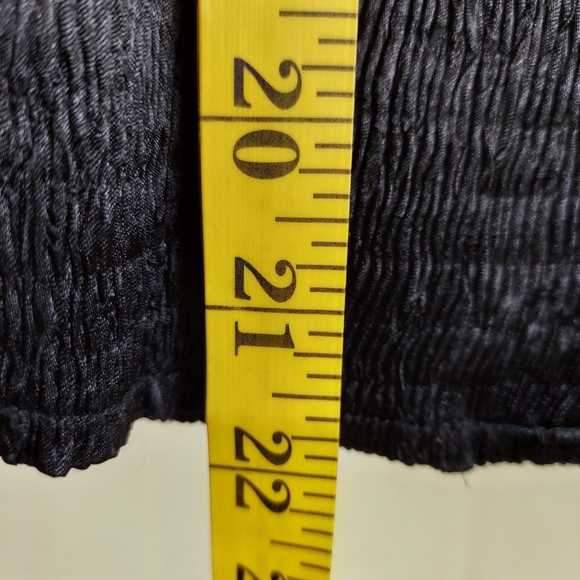 Chico's Size 1 Open Front Jacket Mixed Media Pattern - Picture 11 of 12